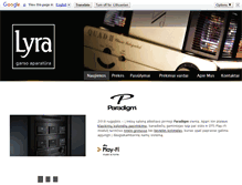 Tablet Screenshot of lyra.lt